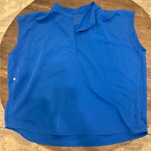 Royal blue scrub top
